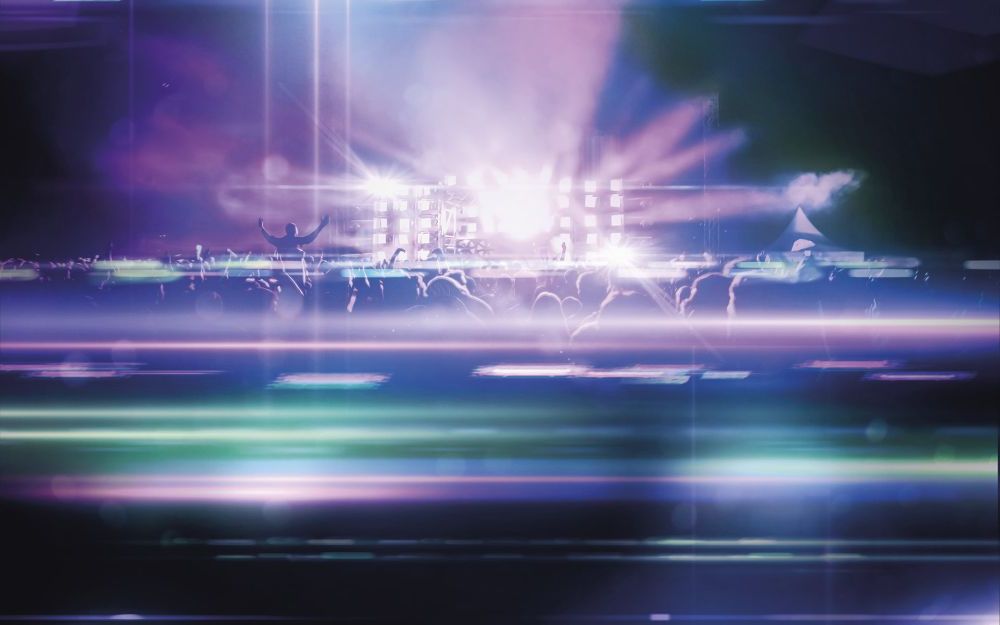 Vlies Fototapete | Open Air Electro | Größe 400 x 250 cm