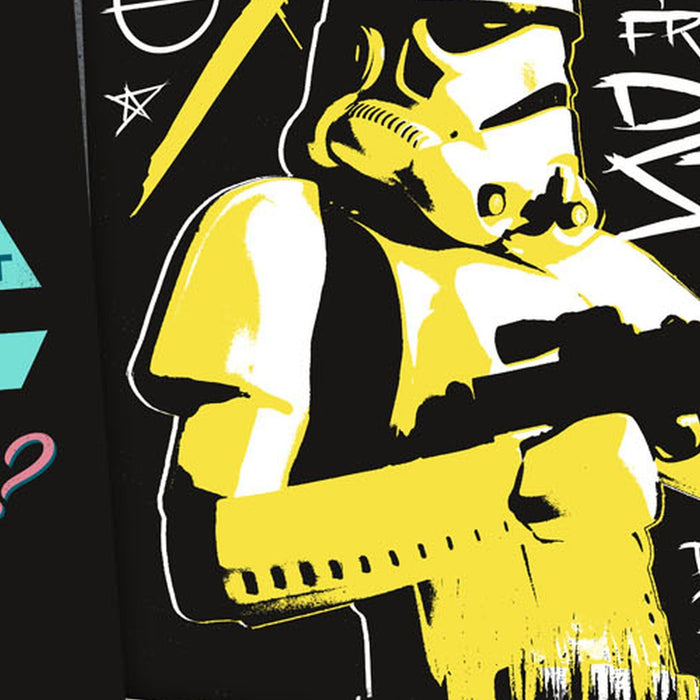 Vlies Fototapete | Star Wars Rock On Wall | Größe 120 x 200 cm