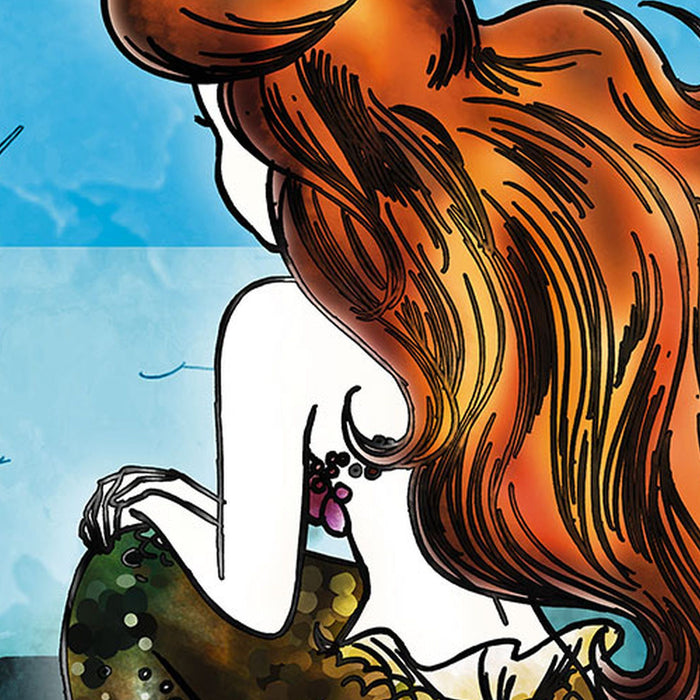 Selbstklebende Vlies Fototapete/Wandtattoo | Ariel Dreaming | Größe 125 x 125 cm