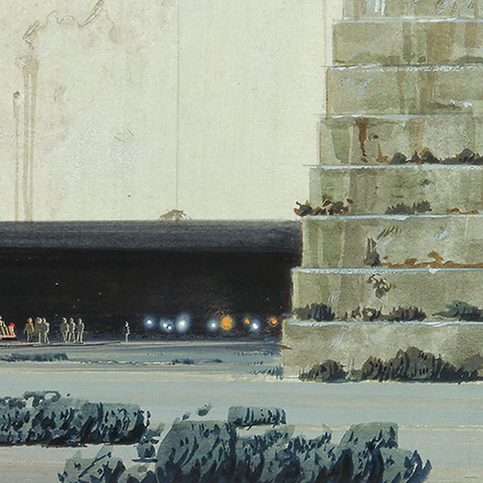 Vlies Fototapete | Star Wars Classic RMQ Yavin Temple | Größe 500 x 250 cm