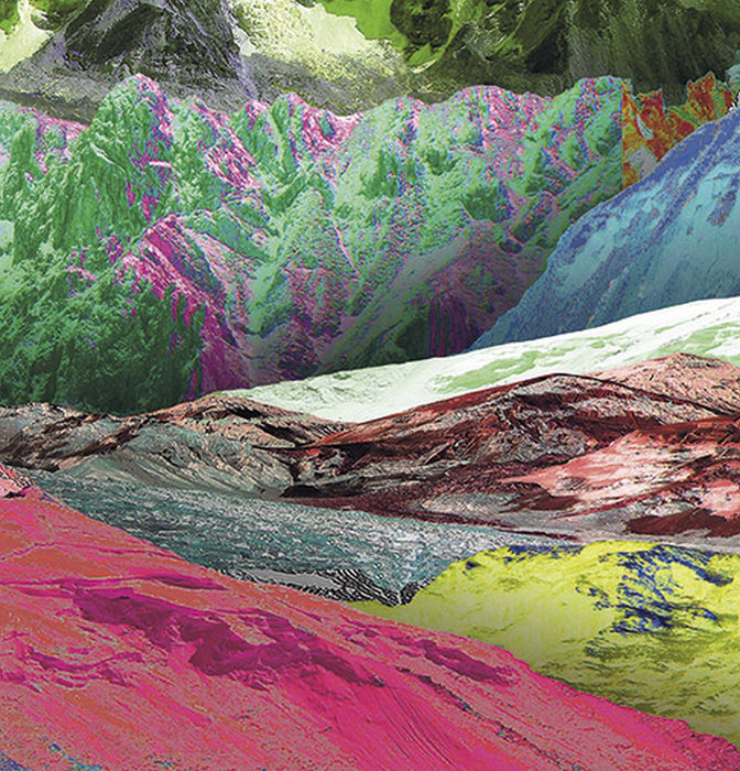 Vlies Fototapete | Mountain Top Panel | Größe 100 x 250 cm