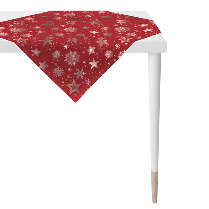 Apelt | 9602 | Tischdecke | 85x85 | rot / goldfarben