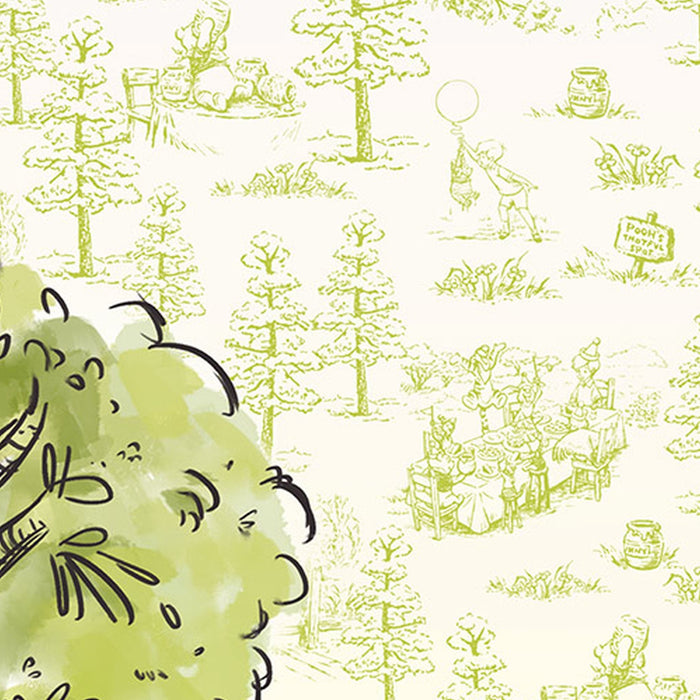 Vlies Fototapete | Winnie the Pooh in the wood | Größe 200 x 280 cm