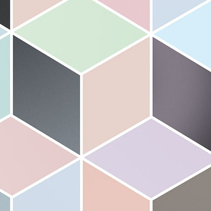 Vlies Fototapete | Cubes Pastel | Größe 200 x 250 cm
