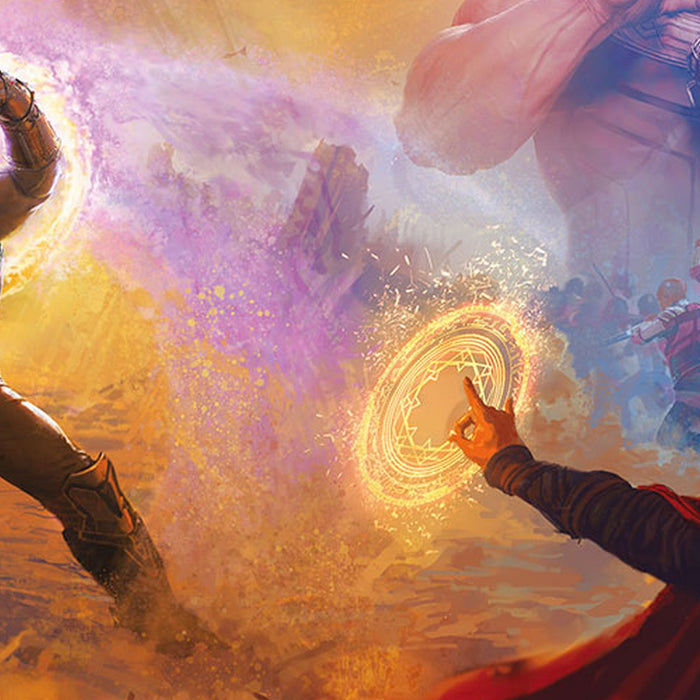 Komar | Vlies Fototapete | Avengers Epic Battles Two Worlds | Größe 500 x 280 cm