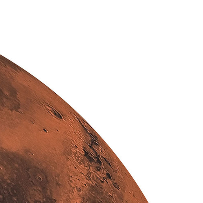 Komar | Selbstklebende Vlies Fototapete/Wandtattoo | Mars | Größe 125 x 125 cm