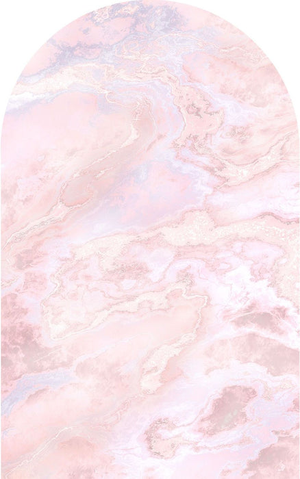 Komar | Selbstklebende Vlies Fototapete/Wandtattoo | Mármol Rosa | Größe 127 x 200 cm