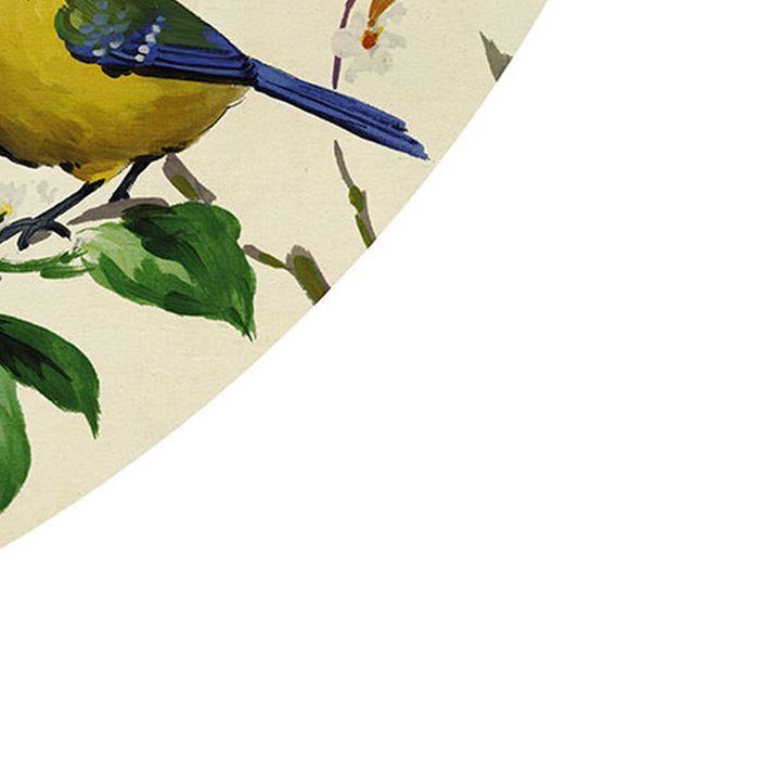 Komar | Selbstklebende Vlies Fototapete/Wandtattoo | Bird Party | Größe 125 x 125 cm