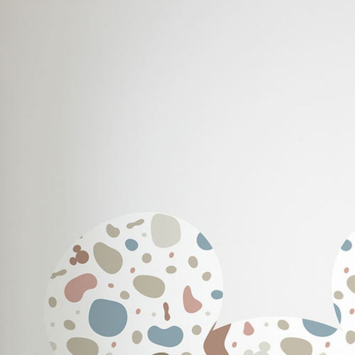 Komar | Selbstklebende Vlies Fototapete/Wandtattoo | Mickey Head Terrazzo Bambino | Größe 125 x 125 cm