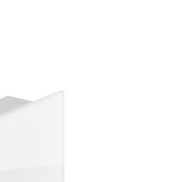 Naber | Mira Quad Glas-USB | Aufbausteckdosenelement | Edelstahl/Glas weiß