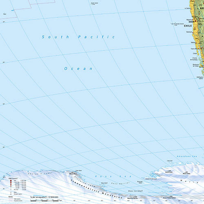 Komar | Papier Fototapete | World Map | Größe 270 x 188 cm