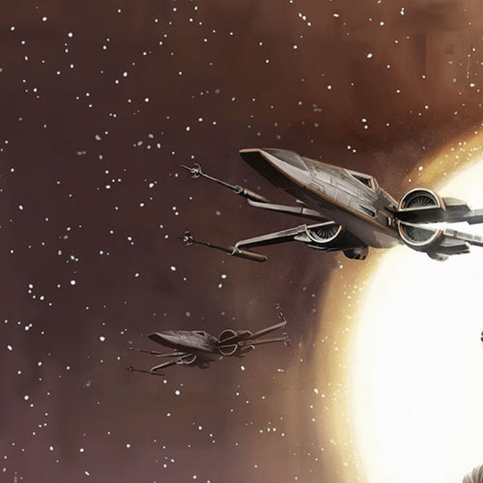 Papier Fototapete | STAR WARS EP7 Collage | Größe 368 x 254 cm