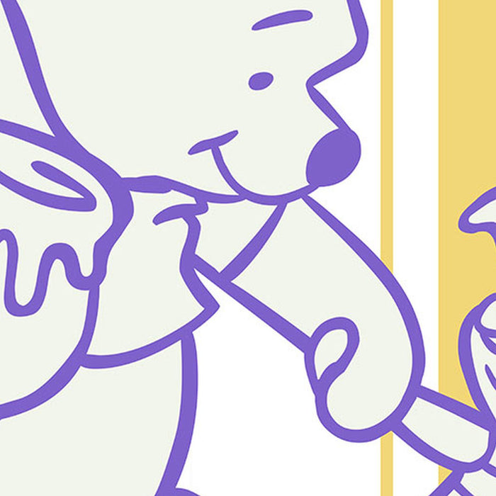 Komar | Selbstklebende Vlies Fototapete/Wandtattoo | Winnie the Pooh Sharing | Größe 125 x 125 cm