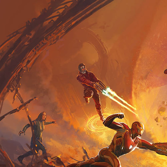 Vlies Fototapete | Avengers Epic Battles Two Worlds | Größe 500 x 280 cm