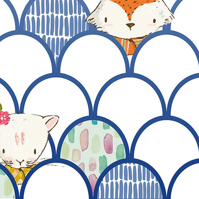 Vlies Fototapete | Shelly White Panel | Größe 100 x 250 cm