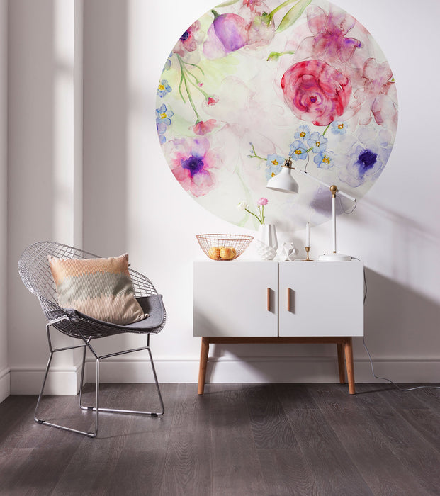 Selbstklebende Vlies Fototapete/Wandtattoo | Floret | Größe 125 x 125 cm