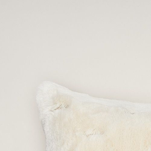 Star Home | Webpelz Rhombus Kissen | creme | 45 x 45 cm | mit Füllung