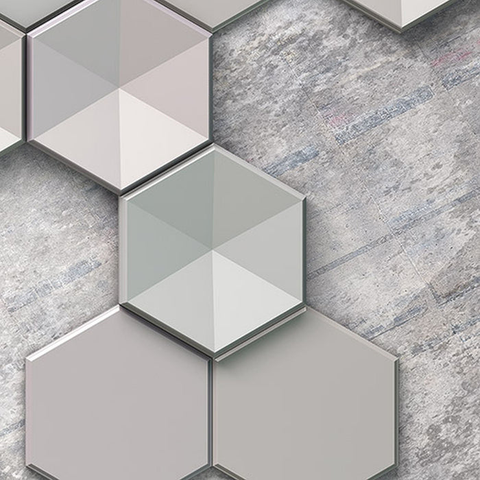 Vlies Fototapete | Hexagon Concrete | Größe 400 x 250 cm
