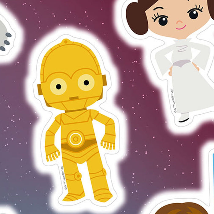 Wandtattoo | Star Wars Little Heroes  | Größe 50 x 70 cm