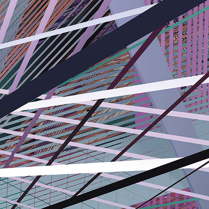 Vlies Fototapete | Space Grid Spring | Größe 400 x 250 cm