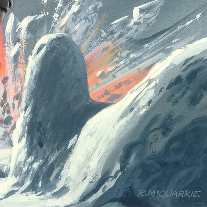 Vlies Fototapete | Star Wars Classic RMQ Hoth Battle Ground | Größe 500 x 250 cm