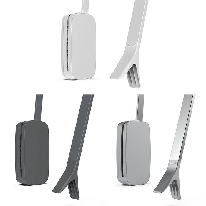 Emuca AUSLAUF | Kleiderlift Garderoben Sling, 600 - 830, Titanium, Stahl Kunststoff