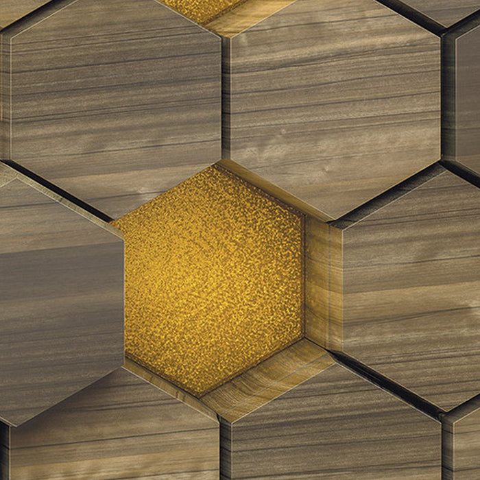 Vlies Fototapete | Woodcomb Olive | Größe 400 x 250 cm