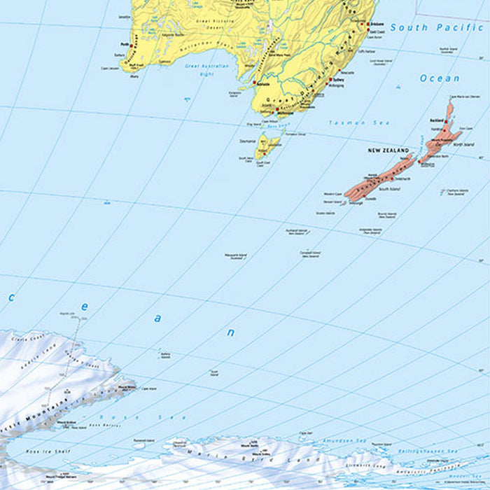 Komar | Papier Fototapete | World Map | Größe 270 x 188 cm