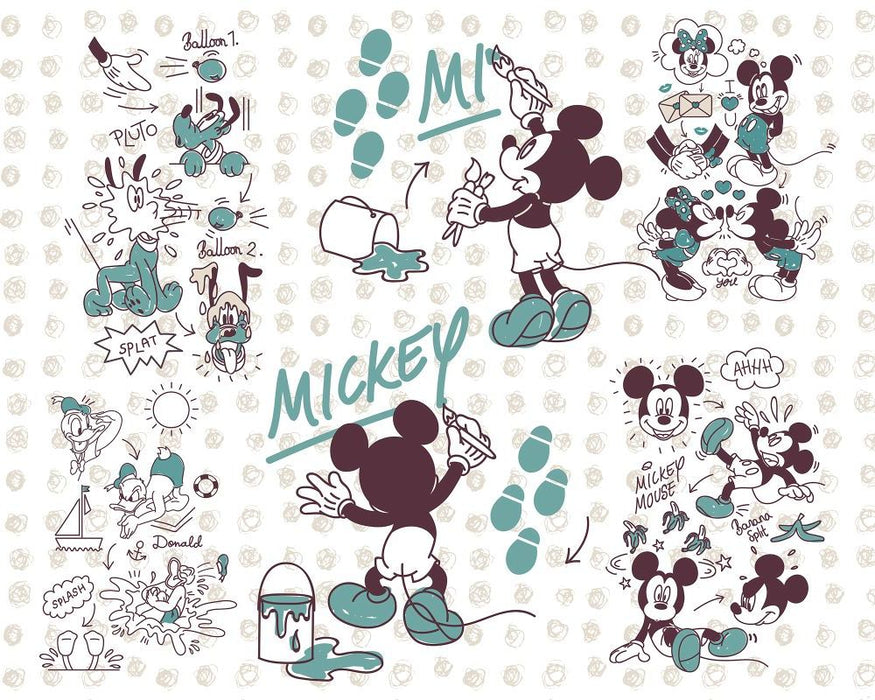 Vlies Fototapete | Mickey and Friends | Größe 350 x 280 cm