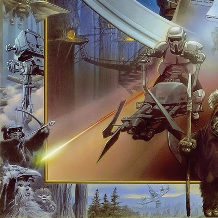 Komar | Papier Fototapete | Star Wars Luke Skywalker Collage | Größe 184 x 254 cm