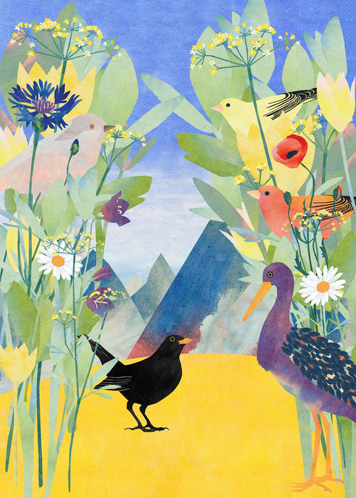 Vlies Fototapete | Twittering | Größe 200 x 280 cm