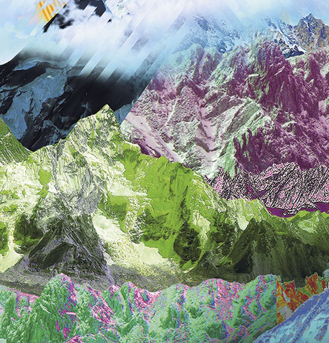 Vlies Fototapete | Mountain Top Panel | Größe 100 x 250 cm