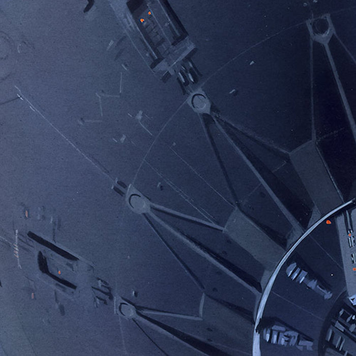 Vlies Fototapete | Star Wars Classic RMQ Death Star Assault | Größe 500 x 250 cm