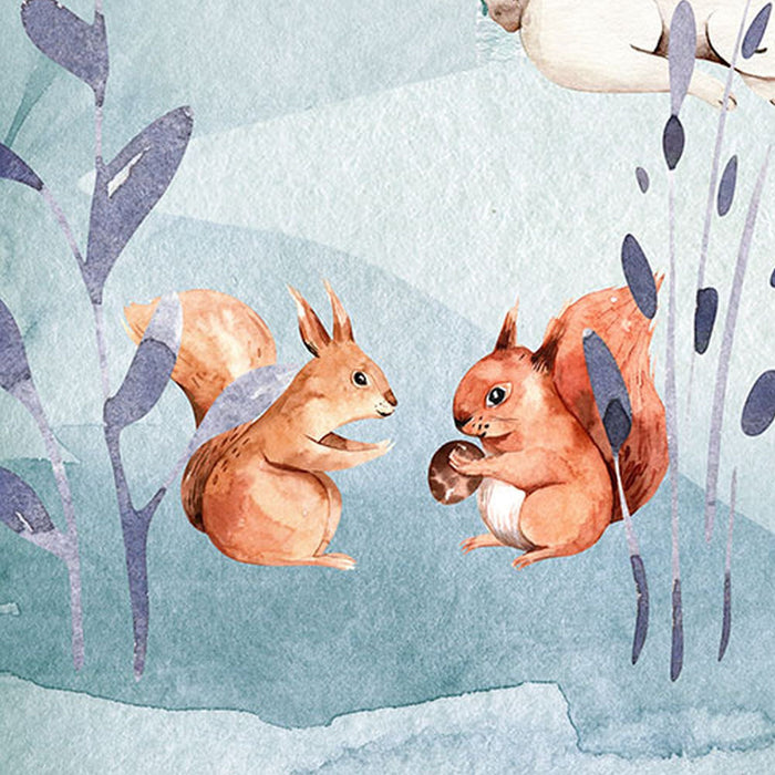 Vlies Fototapete | Animal Sleepover | Größe 350 x 280 cm