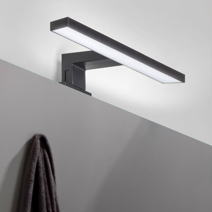 emuca Virgo LED-Spiegelstrahler für das Badezimmer, IP44, 300 mm, Kunststoff, Sc