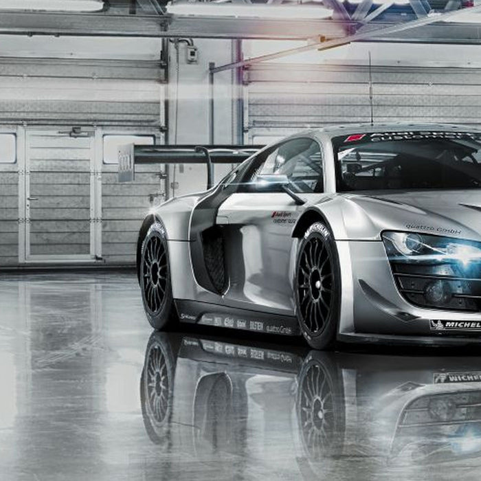 Papier Fototapete | Audi R8 Le Mans | Größe 368 x 254 cm