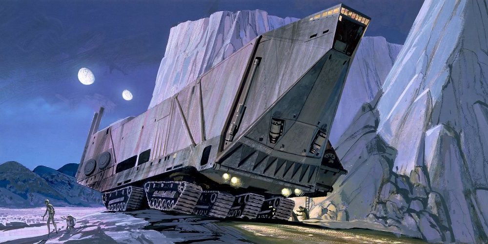 Vlies Fototapete | Star Wars Classic RMQ Sandcrawler | Größe 500 x 250 cm