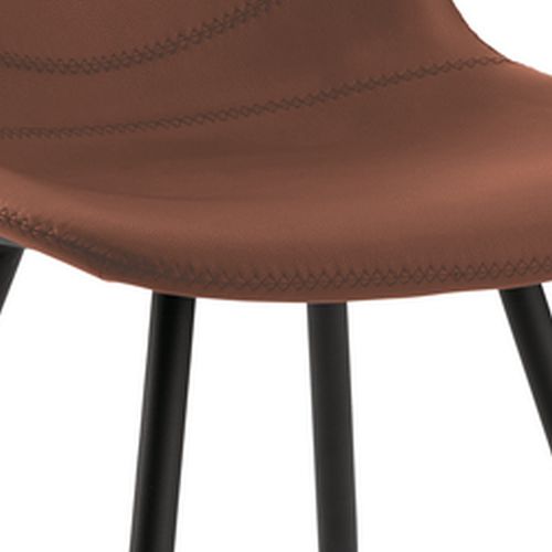 Naber | Lino 1K | Stuhl | Gestell schwarz | Bezug cuoio (31515)