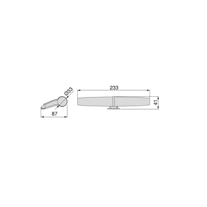 emuca Gemini LED-Spiegelstrahler für das Badezimmer, IP44, 233 mm, Kunststoff, S
