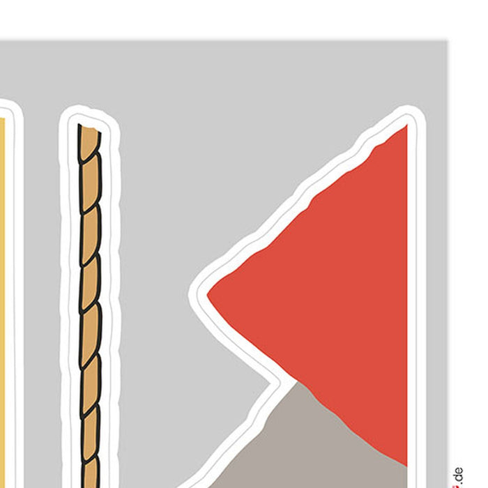 Wandtattoo | Mickey Swing  | Größe 50 x 70 cm