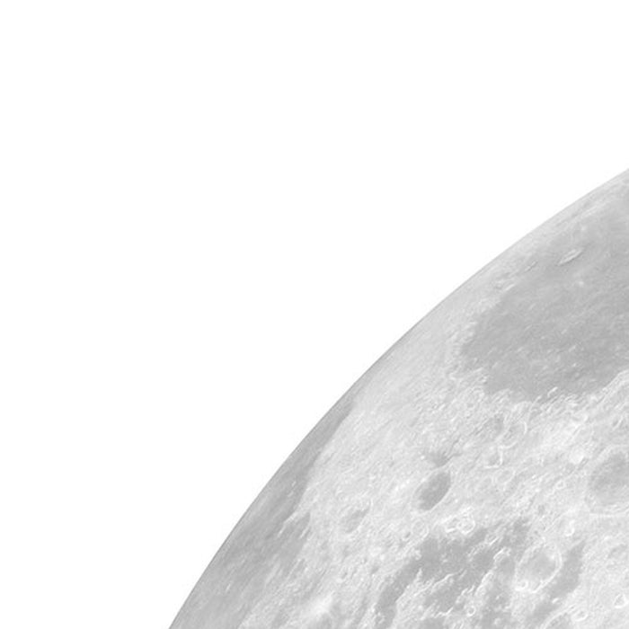 Komar | Selbstklebende Vlies Fototapete/Wandtattoo | Luna | Größe 125 x 125 cm
