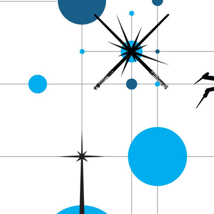 Vlies Fototapete | Star Wars Pop Neon Geometrics Leia | Größe 120 x 200 cm