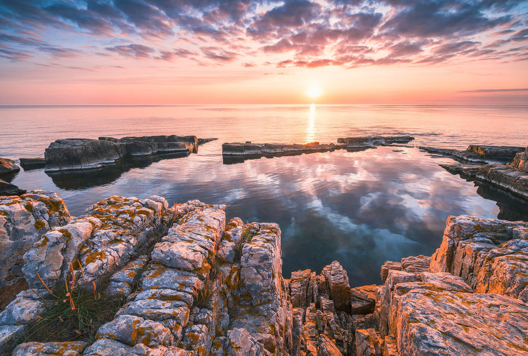 Vlies Fototapete | Spiegelküste | Größe 368 x 248 cm