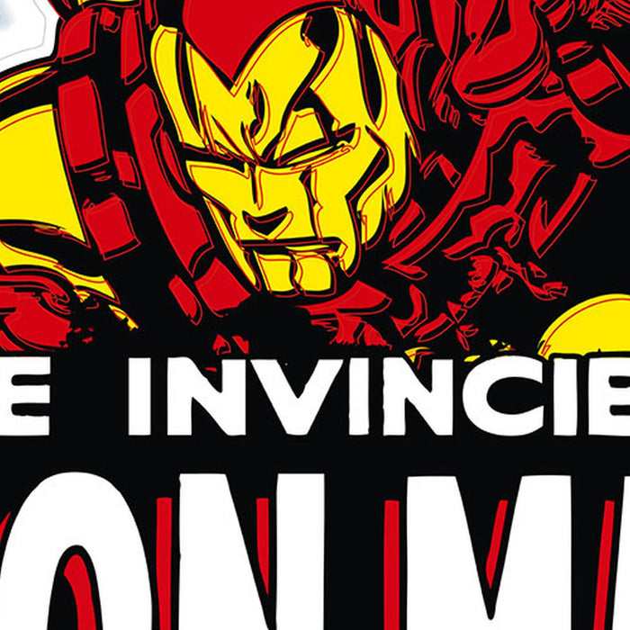 Komar | Wandtattoo | Iron Man Comic Classic  | Größe 50 x 70 cm