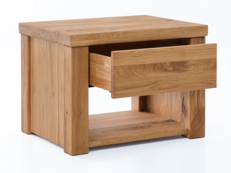 WOODLIVE | Timber | Nachttisch | Massivholz | Wildeiche | Natur