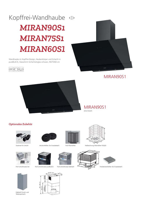 Oranier | MIRAN60S1 | Dunstabzugshaube