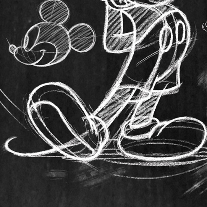 Vlies Fototapete | Mickey Chalkboard | Größe 120 x 200 cm