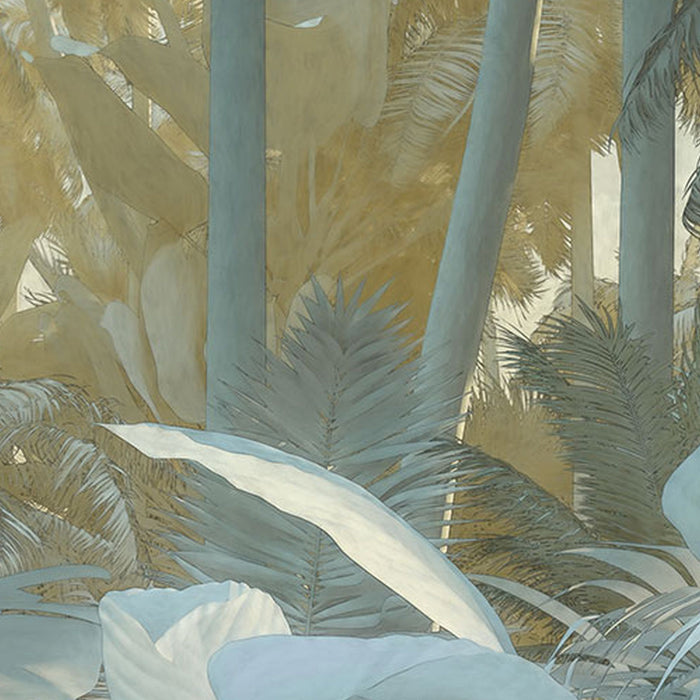 Komar | Selbstklebende Vlies Fototapete/Wandtattoo | Exotic Jungle | Größe 125 x 125 cm