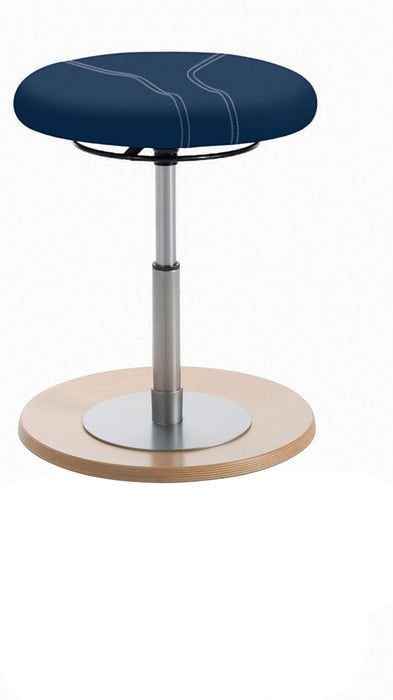 Mayer | Kinderpendelhocker mit Tellersitz rund 1111 | Blau | Gestell Buche