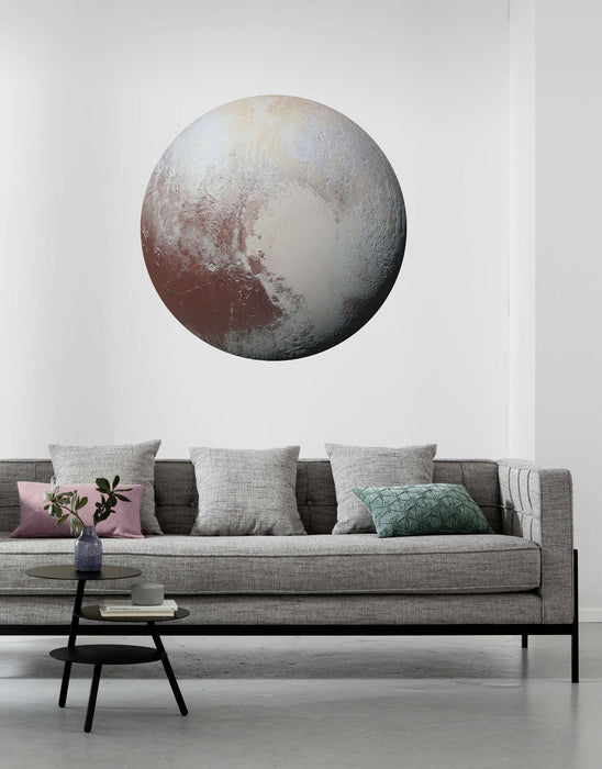 Komar | Selbstklebende Vlies Fototapete/Wandtattoo | Pluto | Größe 125 x 125 cm